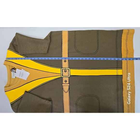 COACH Printed Dress Brown Yellow Cotton Made in Portugal MSRP $350 Womens XXL - Picture 4 of 8